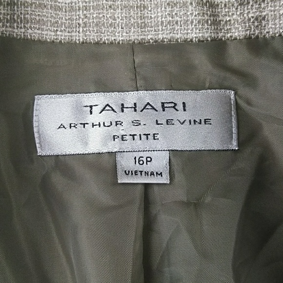 Tahari jacket blazer tan - Picture 4 of 6